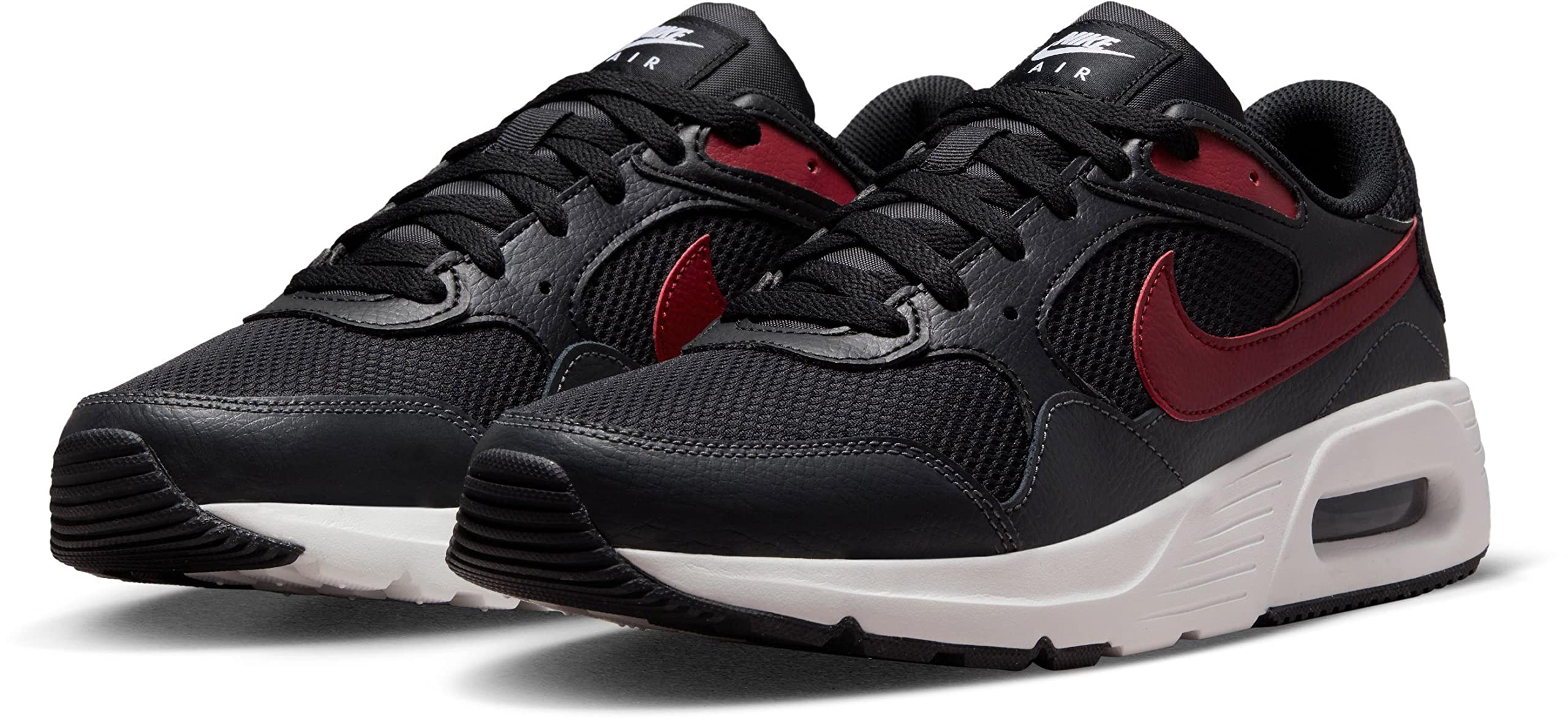 Nike Men's Air Max SC Running Shoes, Black/Team Red-Anthracite, 9 M US