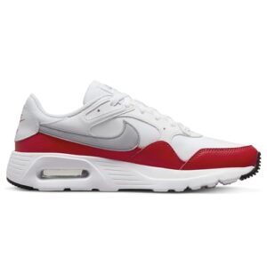 Nike Men's Air Max SC White/Wolf Grey-University Red (CW4555 107) - 9.5