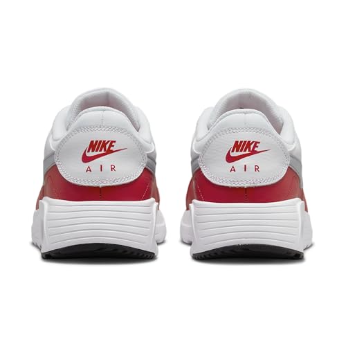 Nike Men's Air Max SC White/Wolf Grey-University Red (CW4555 107) - 9.5