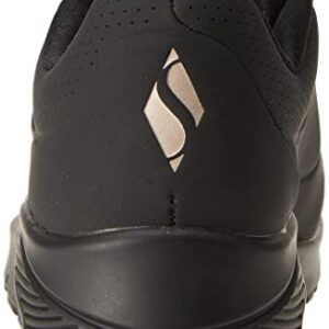 Skechers womens Skecher Street Women's Uno - Stand on Air Sneaker, Black/Black, 11 US