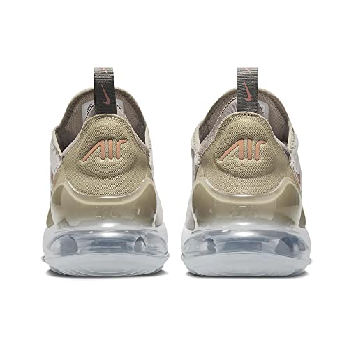 Nike Men's Air Max 270 shoe, Cream/Rust Oxide-khaki, 8