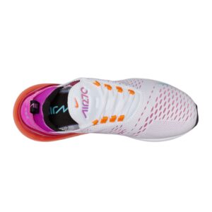 NIKE Women's Air Max 270 Shoes, White/Bright Crimson, 8.5