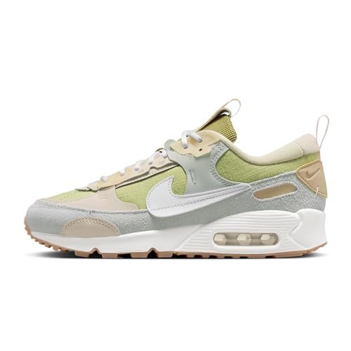 Nike Air Max 90 Futura Women's Shoes (Buff Gold/Summit White/Light Silver, US Footwear Size System, Adult, Women, Numeric, Medium, 7.5)