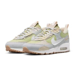 Nike Air Max 90 Futura Women's Shoes (Buff Gold/Summit White/Light Silver, US Footwear Size System, Adult, Women, Numeric, Medium, 7.5)