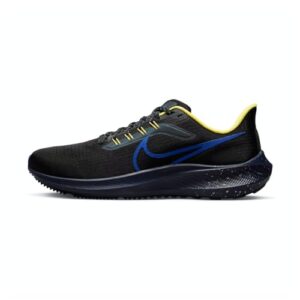 nike men's air zoom pegasus 39 running shoe (black/hyper royal-thunder blue, 10.5)