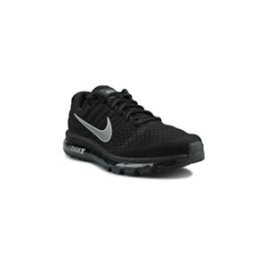 Nike Men's Air Max 2017 Running Shoes, Black/White/Anthracite, 8