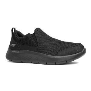 Skechers Men's GOwalk Flex-Athletic Slip-On Casual Loafer Walking Shoes with Air Cooled Foam Sneaker, Black, 12