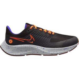 Nike Air Zoom Pegasus 38 Shield Mens Running Trainers DC4073 Sneakers Shoes (UK 8.5 US 9.5 EU 43, Black Orange 003)