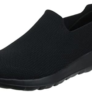 Skechers Men's Go Walk Max-Athletic Air Mesh Slip on Walkking Shoe Sneaker,Black/Black/Black,10 X-Wide US