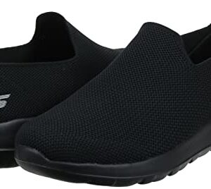 Skechers Men's Go Walk Max-Athletic Air Mesh Slip on Walkking Shoe Sneaker,Black/Black/Black,10 X-Wide US