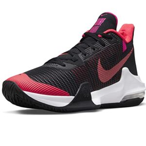 nike men's air max impact 3 black/siren red-pink prime (dc3725 005) - 10.5