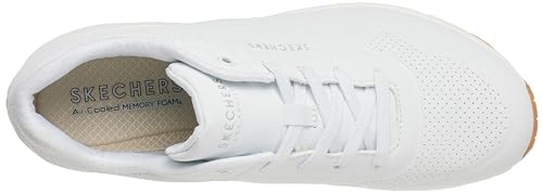 Skechers womens Skecher Street Women's Uno - Stand on Air Sneaker, White, 6 US