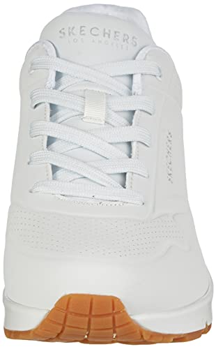 Skechers womens Skecher Street Women's Uno - Stand on Air Sneaker, White, 6 US