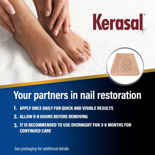 Kerasal Nighttime Renewal Fungal Nail Patches - 14 Patch Twin Pack - Overnight Nail Repair for Nail Fungus Damage, 8-Hour Nail Treatment Restores Healthy Appearance