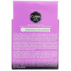 Cutex Care Swipe & Go Non-Acetone Nail Polish Remover Pads 10ct