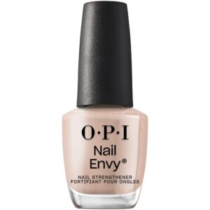 opi nail envy, nail strengthening treatment, stronger nails in 1 week, vegan formula, sheer soft nude crème finish, double nude-y, 0.5 fl oz