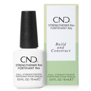 cnd™ strengthener rxx, nail strengthener for tougher, stronger nails & protection for thin nails, 0.5 fl oz (pack of 1)