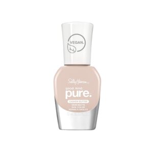 Sally Hansen Good.Kind.Pure Demi Matte Vegan Nail Color, Cashew Butter - 0.33 fl oz (Pack of 1)