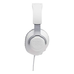 JBL Quantum 100 - Wired Over-Ear Gaming Headphones - White, Large