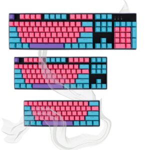 Ussixchare Keycaps 60 Percent 104 Backlit PBT Key Cap Set for 60% Gaming Keyboard Gateron Kailh MX Switches(Ahri)