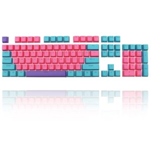 Ussixchare Keycaps 60 Percent 104 Backlit PBT Key Cap Set for 60% Gaming Keyboard Gateron Kailh MX Switches(Ahri)