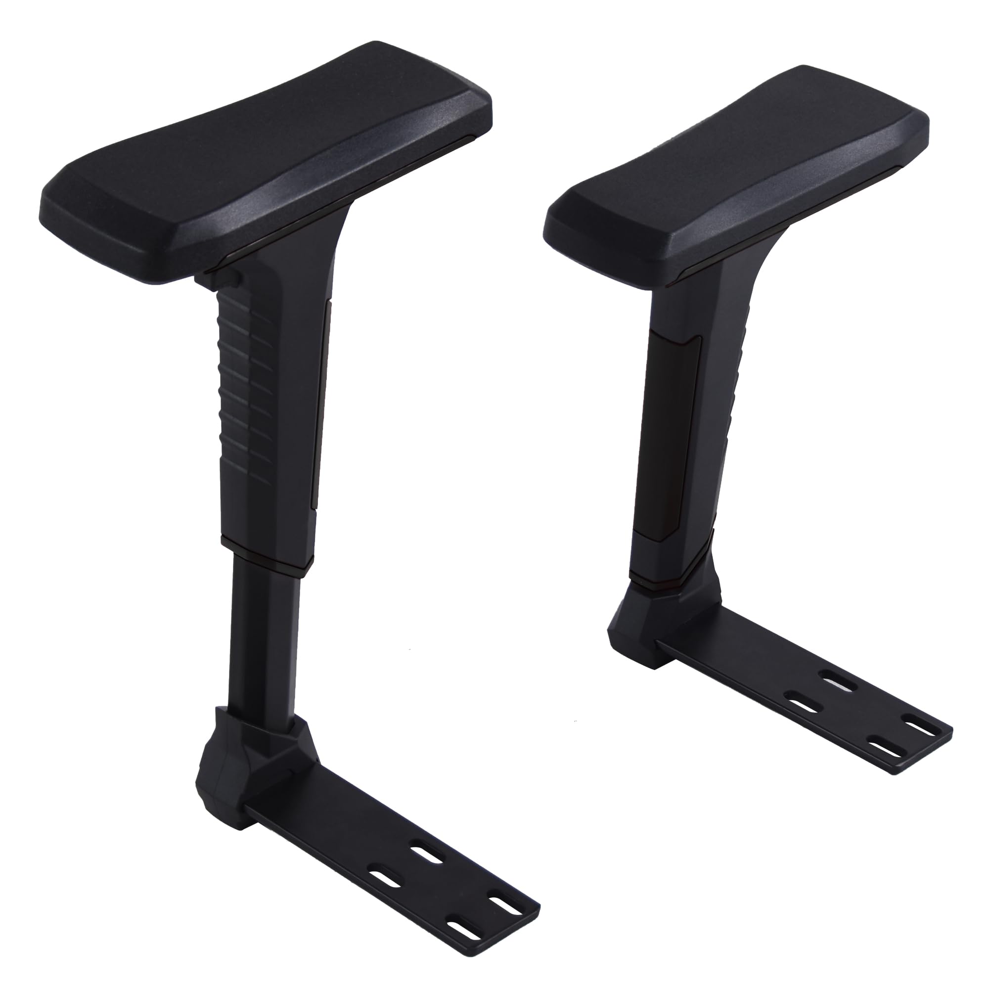 Frassie Height Adjustable Chair Armrest Pair, Gaming Boss Chair Arms Set Replacement 4D (Black)