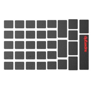 pulsar gaming gears supergrip pre-cut keyboard griptape pre-laminated sweat absorbing high performance universal anti slip mouse keycap grip tape ultra-thin 0.5mm (0.02in)