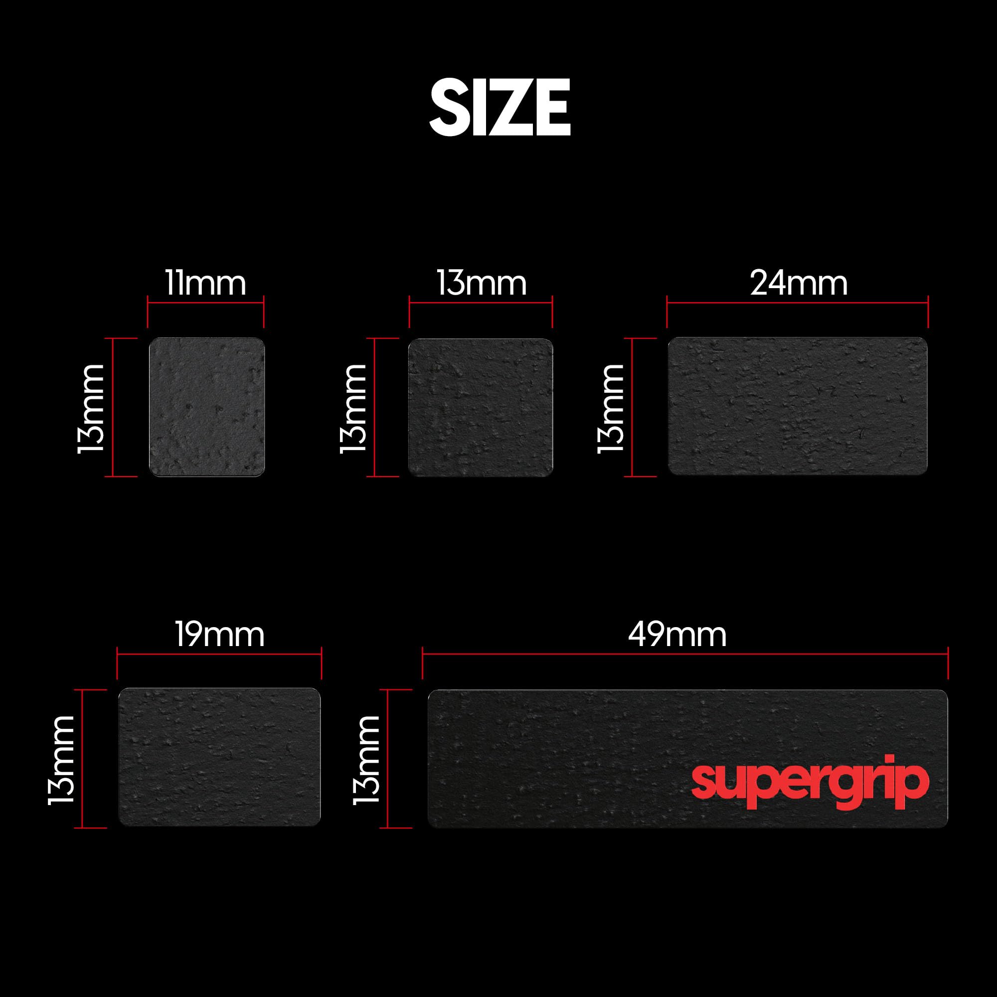 Pulsar Gaming Gears SUPERGRIP Pre-cut Keyboard Griptape Pre-laminated Sweat Absorbing High Performance Universal Anti Slip Mouse Keycap Grip tape Ultra-thin 0.5mm (0.02in)