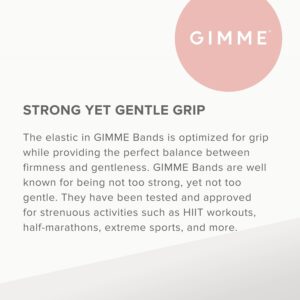 Gimme Beauty - Any Fit No Damage Hair Ties - Neutrals - Seamless Microfiber Hair Elastic - Hair Accessories With All Day Hold - No Snagging, Dents, or Breakage Hair Tie Pack (9 Count)