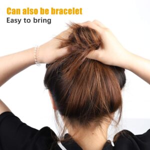 FIDGET PENCIL 40 PCS Spiral Hair Ties No Crease,Traceless Hair Ties,Phone Cord Hair Ties,Elastic Hair Ties,Waterproof Coil Hair Ties,Transparent