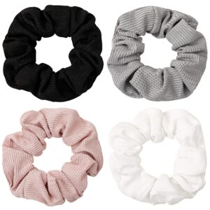 Scrunchies Hair Ties Scrunchy for Women Girls Cute Hairties for Thick Curl Hair No Crease Hair Accessories Soft Ropes Ponytail Holder No Hurt Your Hair