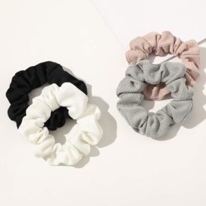 Scrunchies Hair Ties Scrunchy for Women Girls Cute Hairties for Thick Curl Hair No Crease Hair Accessories Soft Ropes Ponytail Holder No Hurt Your Hair