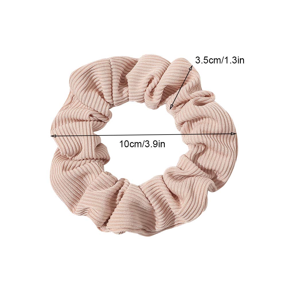 Scrunchies Hair Ties Scrunchy for Women Girls Cute Hairties for Thick Curl Hair No Crease Hair Accessories Soft Ropes Ponytail Holder No Hurt Your Hair