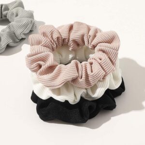 Scrunchies Hair Ties Scrunchy for Women Girls Cute Hairties for Thick Curl Hair No Crease Hair Accessories Soft Ropes Ponytail Holder No Hurt Your Hair