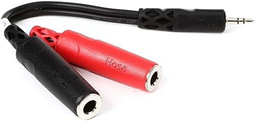 Hosa YMP-137 3.5 mm TRS to Dual 1/4" TSF Stereo Breakout Cable