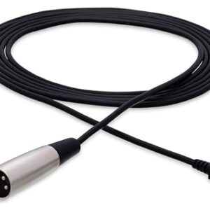 Hosa XVM-110M Right Angle 3.5 mm TRS to XLR3M Microphone Cable, 10 Feet