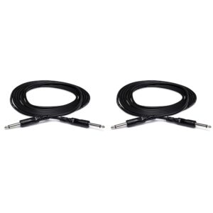 hosa cpp-103 1/4" ts to 1/4" ts unbalanced interconnect cable, 3 feet (pack of 2)