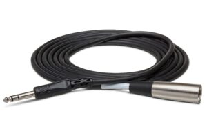 hosa stx-110m 1/4" trs to xlr3m balanced interconnect cable, 10 feet