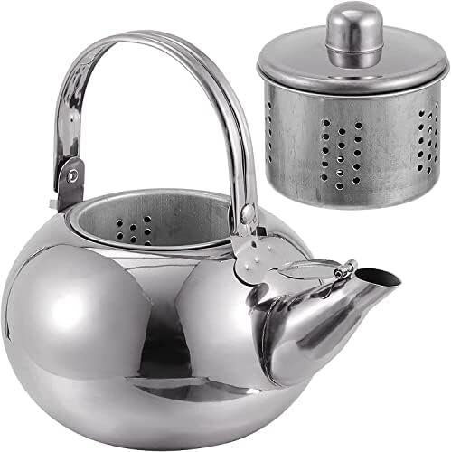 Kettle Stovetop Whistling Tea Kettle Thicken Stainless Steel Tea Kettle Teakettle Portable Teapot with Filter Screen for Kitchen Tea Kettle Stovetop Teapot