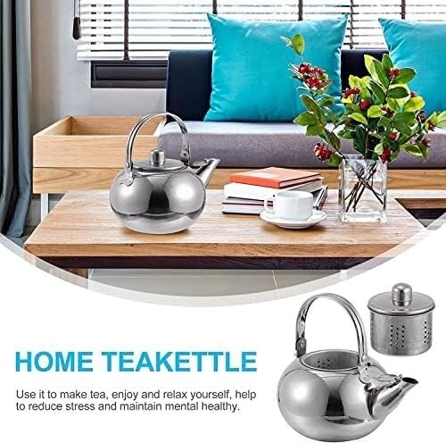 Kettle Stovetop Whistling Tea Kettle Thicken Stainless Steel Tea Kettle Teakettle Portable Teapot with Filter Screen for Kitchen Tea Kettle Stovetop Teapot