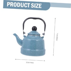 ABOOFAN 2pcs Enamel Kettle Gas Kettle Enamel Teapot Enamel Tea Kettles Drip Teapot China Teapot Insulated Teapot Pottery Teapot Stainless Steel Stovetop Kettle Office Soup Pot Insulation