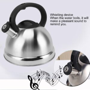 AYNEFY Whistling Tea Kettle, Stainless Steel, Easy to, Suitable for Induction Cooker and Gas Stove, AYNEFY2U6OBNVTI4