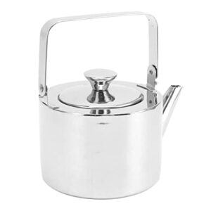 L Steel Tea Kettle With Strainer Thickened Metal Whistling Teapot With Ergonomic Handle For All Stovetop Small, 1L L Steel Tea Kettle (Medium, 1.3L)