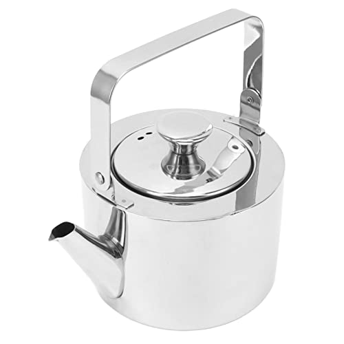 L Steel Tea Kettle With Strainer Thickened Metal Whistling Teapot With Ergonomic Handle For All Stovetop Small, 1L L Steel Tea Kettle (Medium, 1.3L)