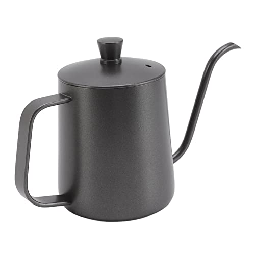 N Coffee Kettle Black L Steel Rustproof Small Pour Over Kettle With Lid For Home 600Ml N Coffee Kettle Black (350ml)