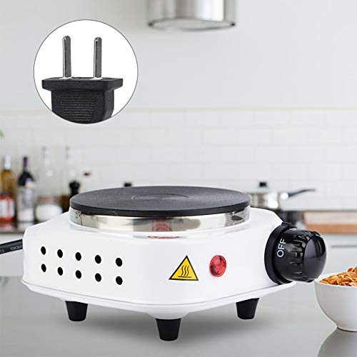 500W 110V Electric Stove, Multifunctional Small Hot Plates For Cooking, Portable Stainless Steel Single Burner Countertop Stove Infrared Burner with Indicator Light, with Thermal