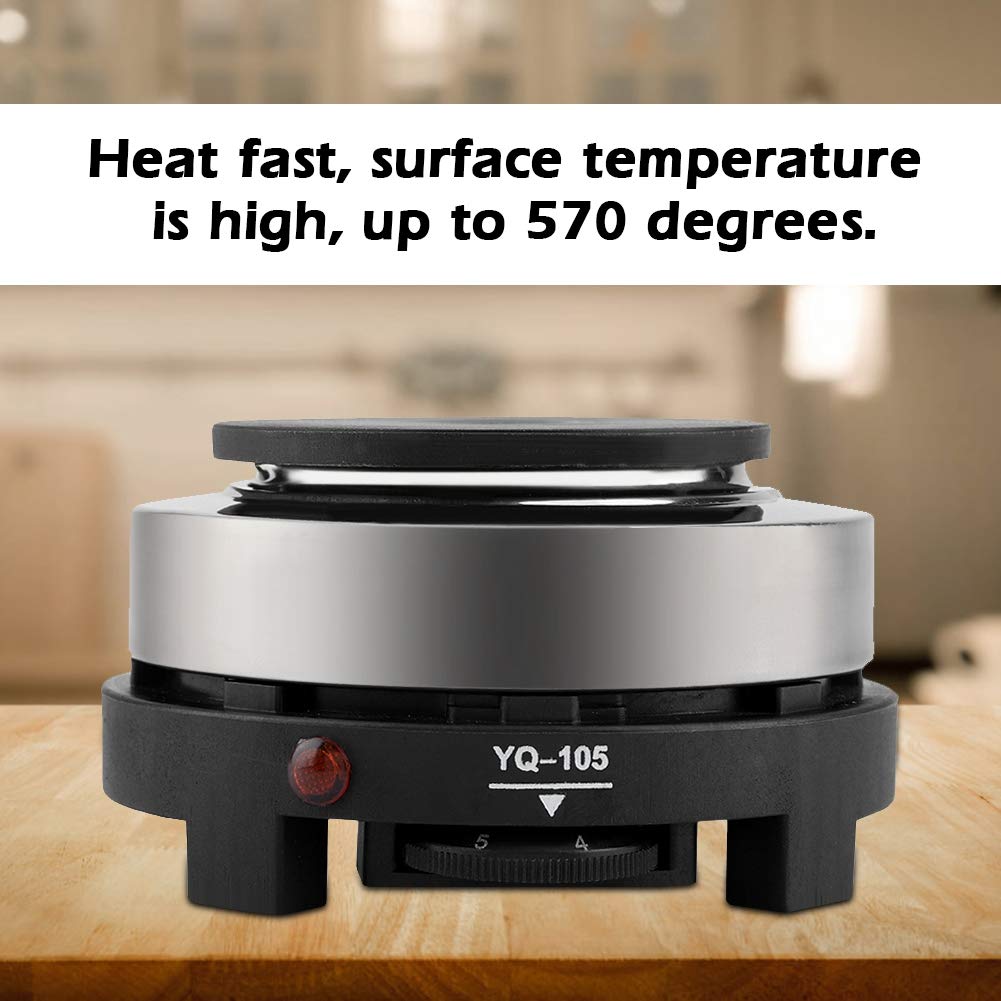 Mini Electric Stove,500W 110V Electric Mini Stove Hot Plate,Portable Electric Hot Plate,Multifunction Home Heater for Home Kitchen Cooking,US Plug