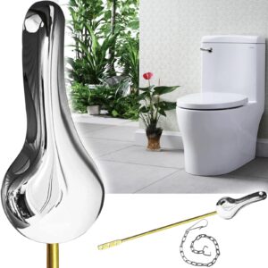 takngjd toilet handle replacement kit, front mount toilet flush handle, all-metal construction-solid brass trip levers, zinc alloy toilet handle with chrome finish(1 pack)