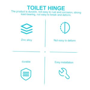 DOITOOL 3 Sets Toilet Lid Hinge Toilet Bolts Toilet Accessories Toilet Bowl Seat Toilet Brackets Toilet Hinge Toilet Cover Hinges Toilet Seat Fixing Hinge Home Toilet Cover Hinge Tool