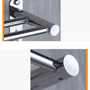 SilteD Towel Rack Wall-Mounted Towel Rail Towel Bar Bathroom,Solid Base,Screw Kit,Easy to Install/50Cm